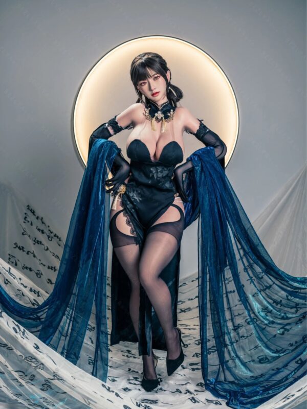 F7118-155cm(5.12ft)-34.5kg 2.1 I Cup Ink Moon Sorceress – Silicone Asian Exotic Mini Sex Doll for Men｜Bezlya Doll - Image 6
