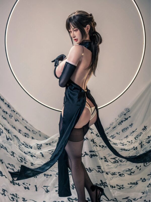 F7118-155cm(5.12ft)-34.5kg 2.1 I Cup Ink Moon Sorceress – Silicone Asian Exotic Mini Sex Doll for Men｜Bezlya Doll - Image 5