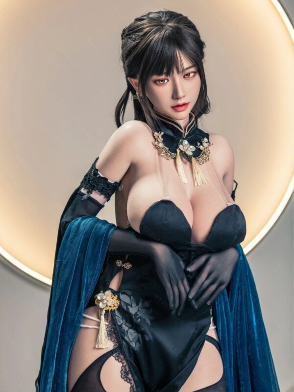 F7118-155cm(5.12ft)-34.5kg 2.1 I Cup Ink Moon Sorceress – Silicone Asian Exotic Mini Sex Doll for Men｜Bezlya Doll - Image 14