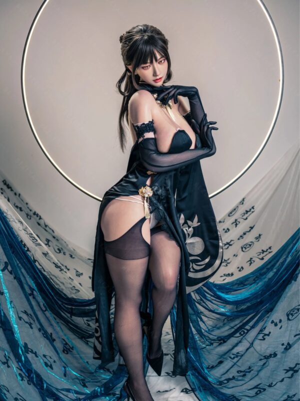 F7118-155cm(5.12ft)-34.5kg 2.1 I Cup Ink Moon Sorceress – Silicone Asian Exotic Mini Sex Doll for Men｜Bezlya Doll - Image 11