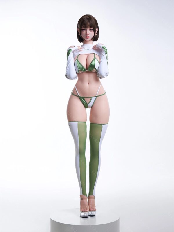 F7134-155cm(5.1ft)-38kg 2.2cf E Cup Silicone Japanese Young Sex Doll with Green Eyes & Short Hair Sex Doll｜Bezlya Doll - Image 12