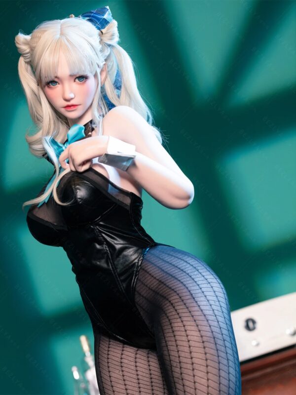 F7135-155Mcm(5.1ft)-38kg 2.2cf E Cup Mini Silicone White Twin Tails Japanese Cosplay Sex Doll｜Bezlya Doll - Image 3