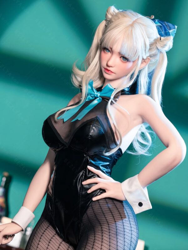 F7135-155Mcm(5.1ft)-38kg 2.2cf E Cup Mini Silicone White Twin Tails Japanese Cosplay Sex Doll｜Bezlya Doll - Image 12