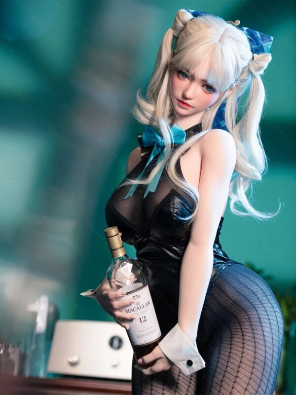 F7135-155Mcm(5.1ft)-38kg 2.2cf E Cup Mini Silicone White Twin Tails Japanese Cosplay Sex Doll｜Bezlya Doll - Image 2