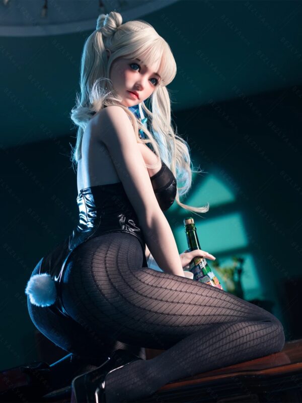 F7135-155Mcm(5.1ft)-38kg 2.2cf E Cup Mini Silicone White Twin Tails Japanese Cosplay Sex Doll｜Bezlya Doll - Image 7