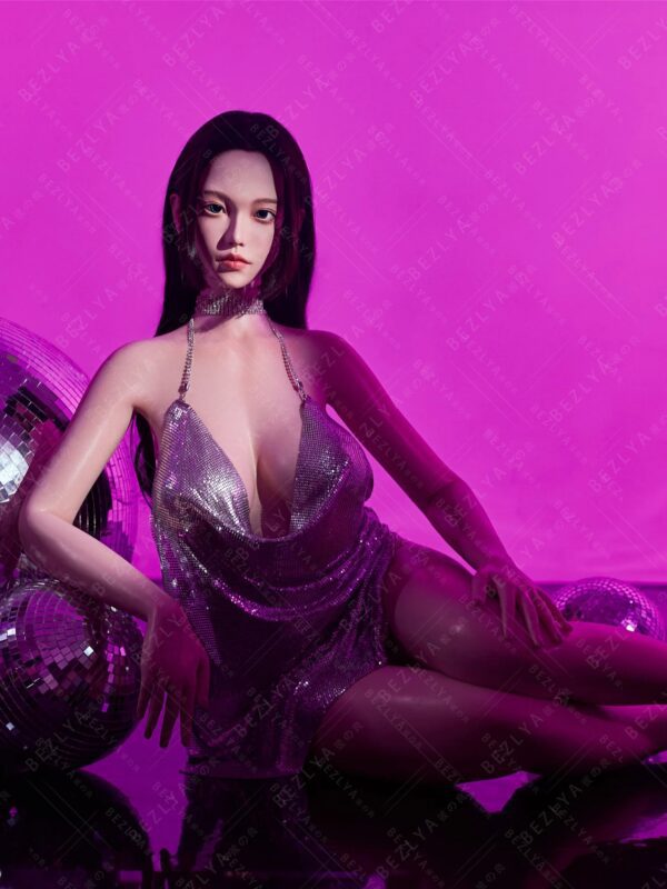 F7136-163cm(5.4ft)-37kg 2.2cf E Cup Mini Japanese Silicone Celebrity Sex Doll｜Bezlya Doll - Image 14