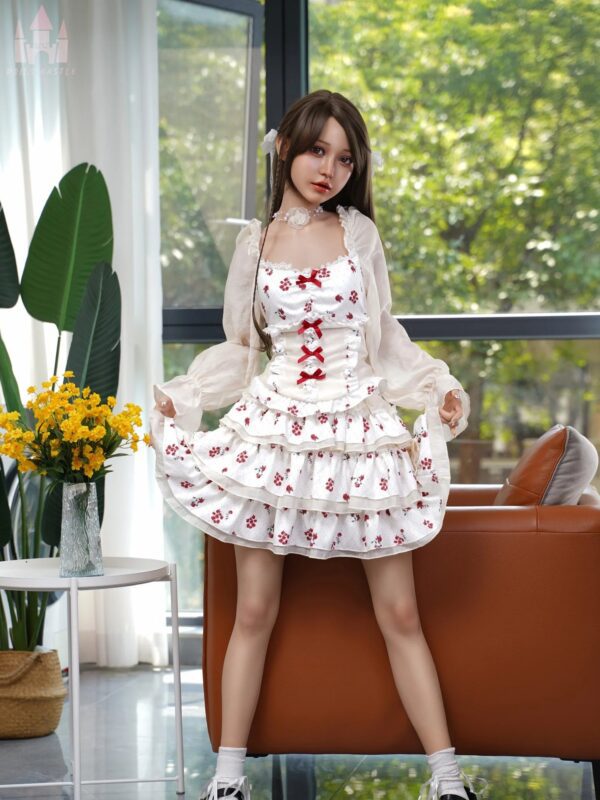 F7143-158cm/5ft2-27kg B Cup Silicon Sexual flat chest Asian Sex Doll｜Castle Doll - Image 10