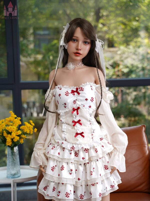 F7143-158cm/5ft2-27kg B Cup Silicon Sexual flat chest Asian Sex Doll｜Castle Doll - Image 11