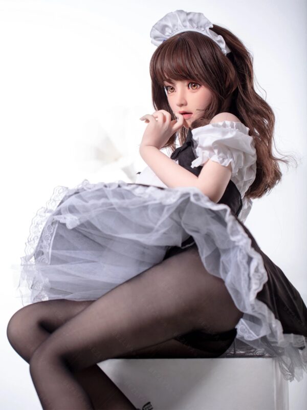 F7163-150cm(5.3ft)-34kg 2.1 A Cup Asian Real Silicone Japanese Sex Doll – Premium Love Doll for Ultimate Pleasure｜Bezlya Doll - Image 7