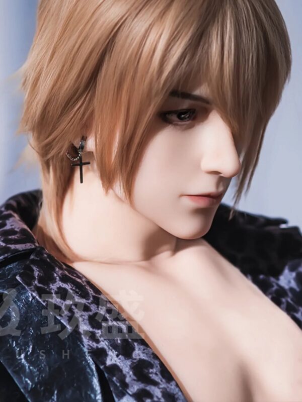 F5690—185cm/6ft1-45kg Finn 7.09in Dildo Realistic Femboy Male Sex Doll with Soft Silicone Body – Lifelike Design | Jiusheng Doll - Image 8