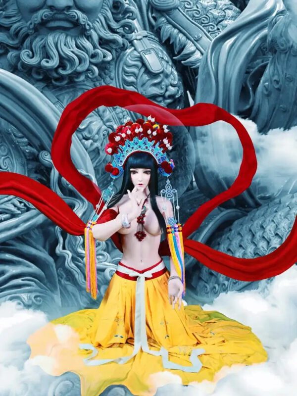 F1535-165cm/5ft4-34.7kg Full Silicone Fantasy Anime Sex Dolls | Elsa Babe - Image 4