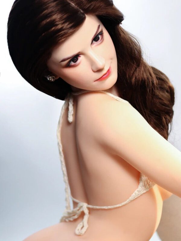 F1607-155cm/5ft1 A Cup Flat Breast Realistic Silicone Head Sex Doll |Rosretty Doll - Image 9