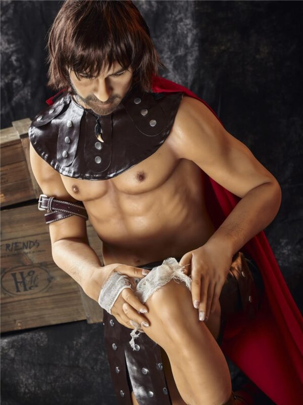 F4582-162cm(5ft3)-49kg Warrior Charles TPE Femboy Robot Male Sex Doll-Irontech Doll - Image 14