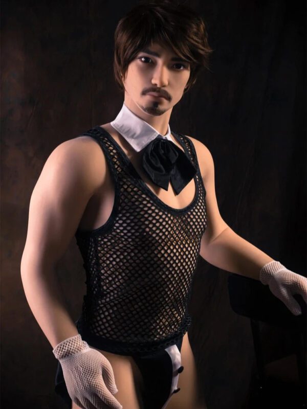 F114-175cm/5ft9-58kg Gino Sexy Rabbit Man TPE Male Sex Doll-qita doll - Image 4