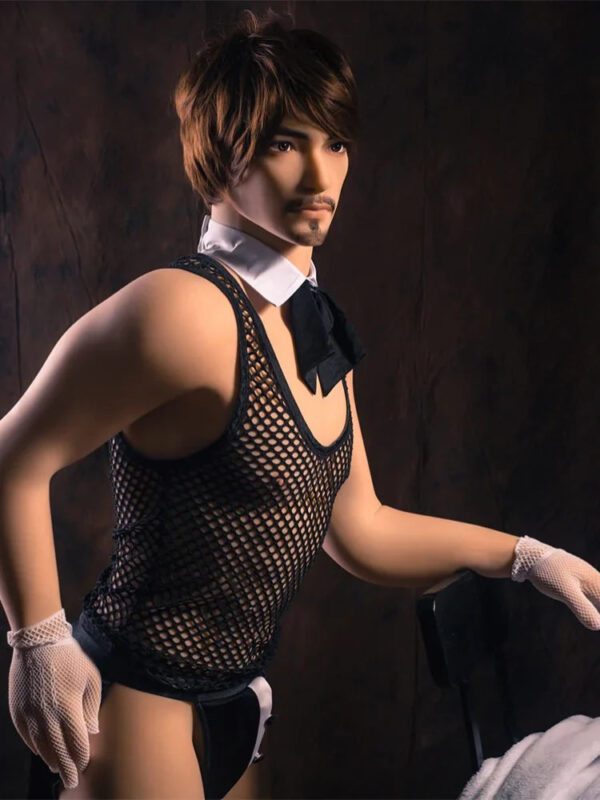 F114-175cm/5ft9-58kg Gino Sexy Rabbit Man TPE Male Sex Doll-qita doll - Image 6