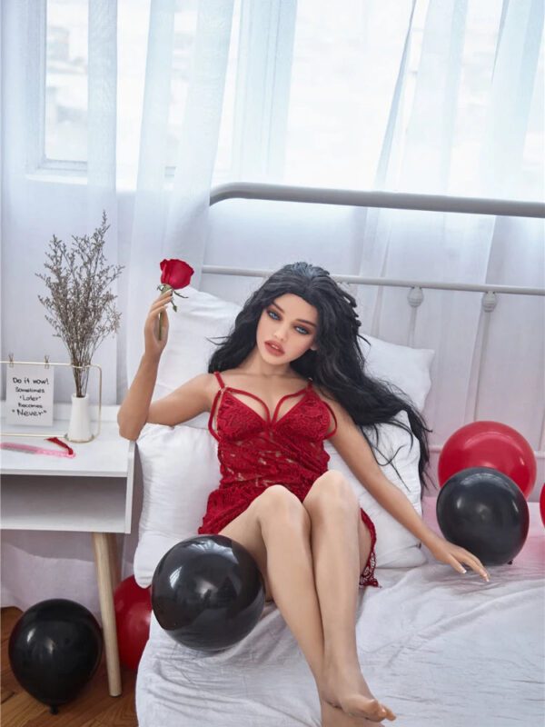 F106-150cm/4ft9  C Cup Red Slutty Skirt TPE Sex Doll｜Irontech Doll - Image 4