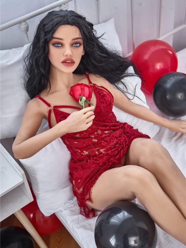 F106-150cm/4ft9  C Cup Red Slutty Skirt TPE Sex Doll｜Irontech Doll - Image 5