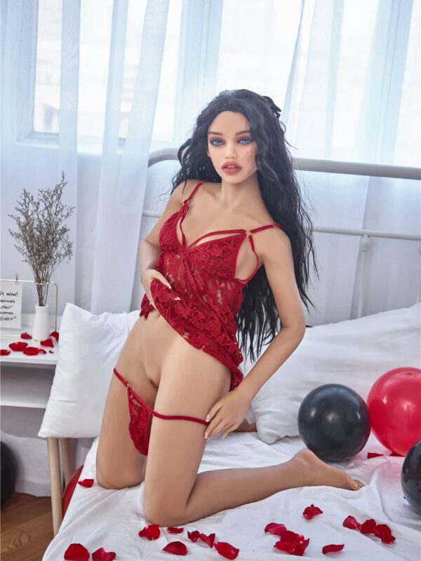 F106-150cm/4ft9  C Cup Red Slutty Skirt TPE Sex Doll｜Irontech Doll - Image 7