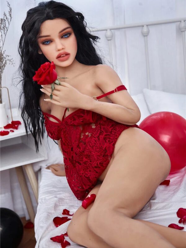 F106-150cm/4ft9  C Cup Red Slutty Skirt TPE Sex Doll｜Irontech Doll - Image 2