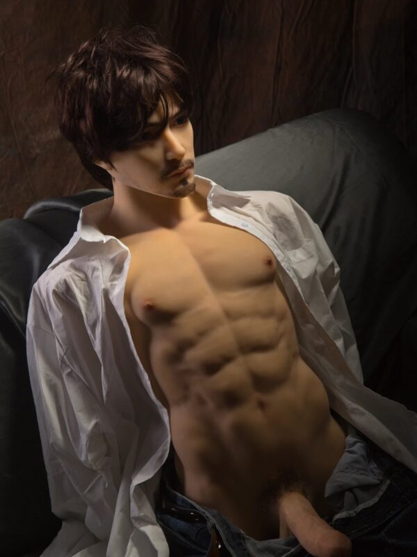 T703-85cm/2ft9(26kg)  Femboy TPE Head Real Life Gay Male Sex Doll Torso For Men| Qita doll - Image 4