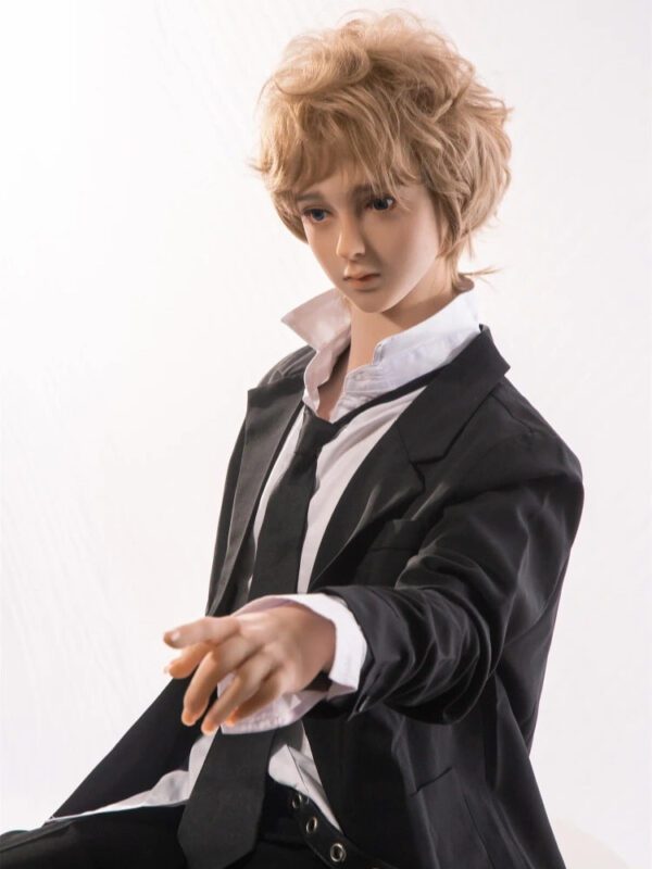 F112-165cm-37kg Edward Golden Hair Tpe Fantasy Prince Femboy Twink Sex Doll-Qita Doll - Image 5