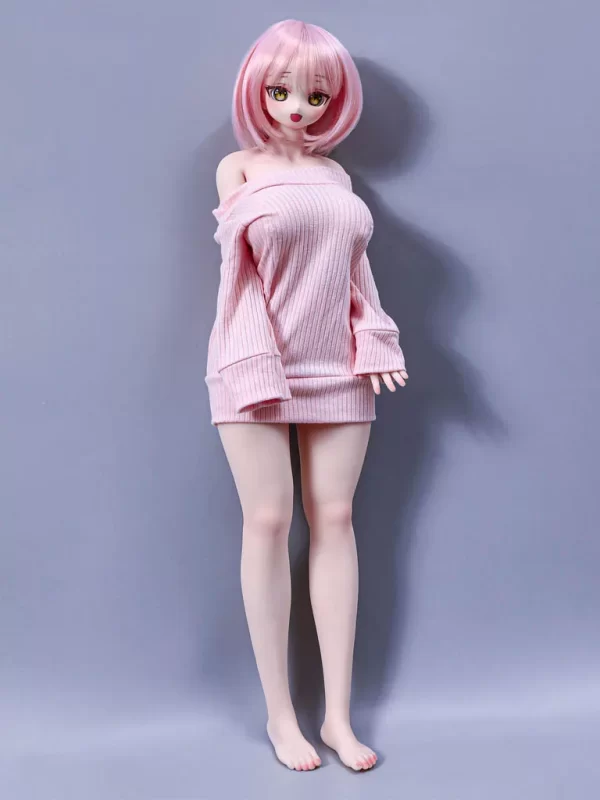 J60cmP – Mini Silicone – Vinyl Head –  Climax Doll – Azami (Cinnamon) - Image 8