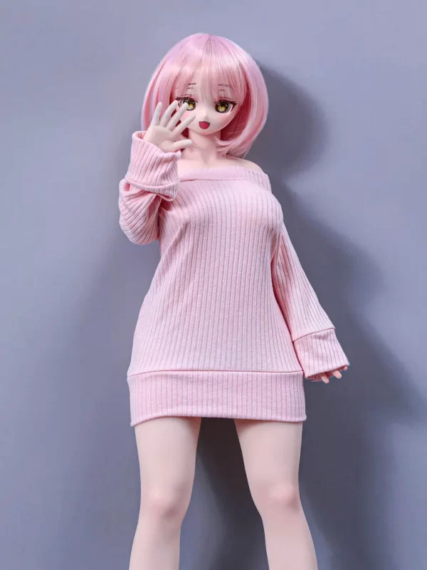 J60cmP – Mini Silicone – Vinyl Head –  Climax Doll – Azami (Cinnamon) - Image 9