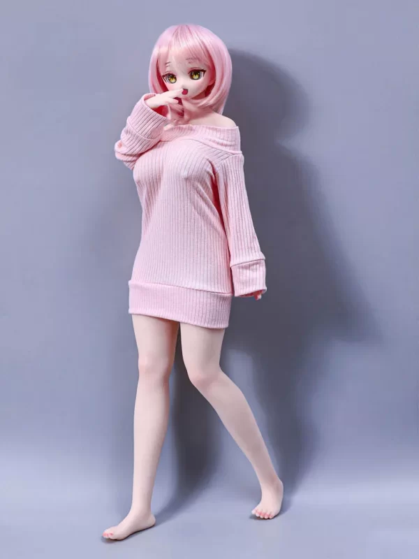 J60cmP – Mini Silicone – Vinyl Head –  Climax Doll – Azami (Cinnamon) - Image 3