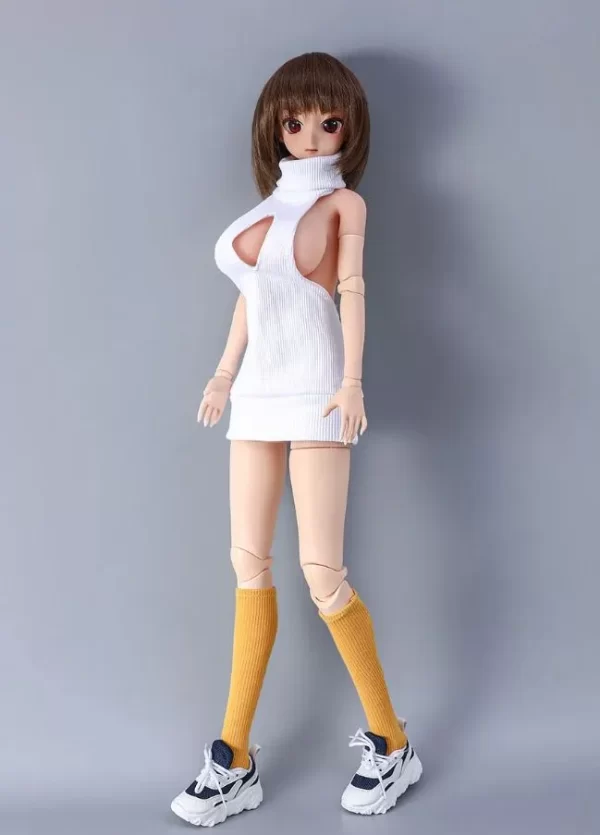 J62cm – Mini Silicone – Vinyl Head –  Climax Doll – Vanya (Yellow Only) – Mix Silicone - Image 2