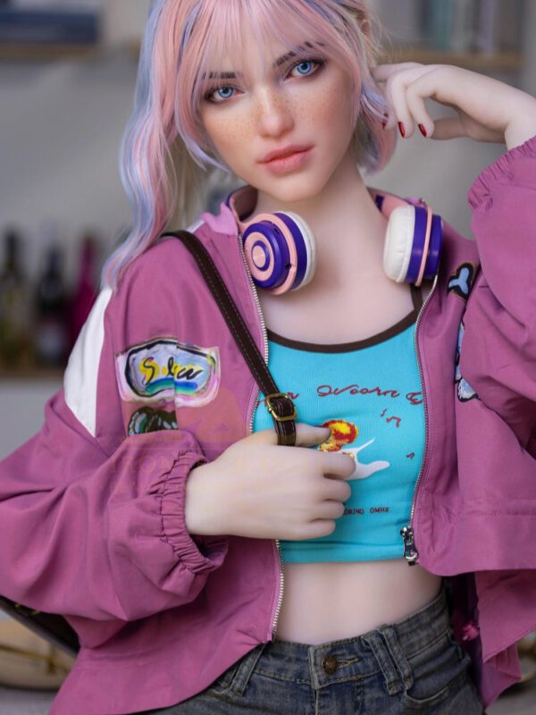 F2353-162cm(5.3ft) A Cup Flat Cheast Silicone Head TPE Sex Doll｜Irontech Doll