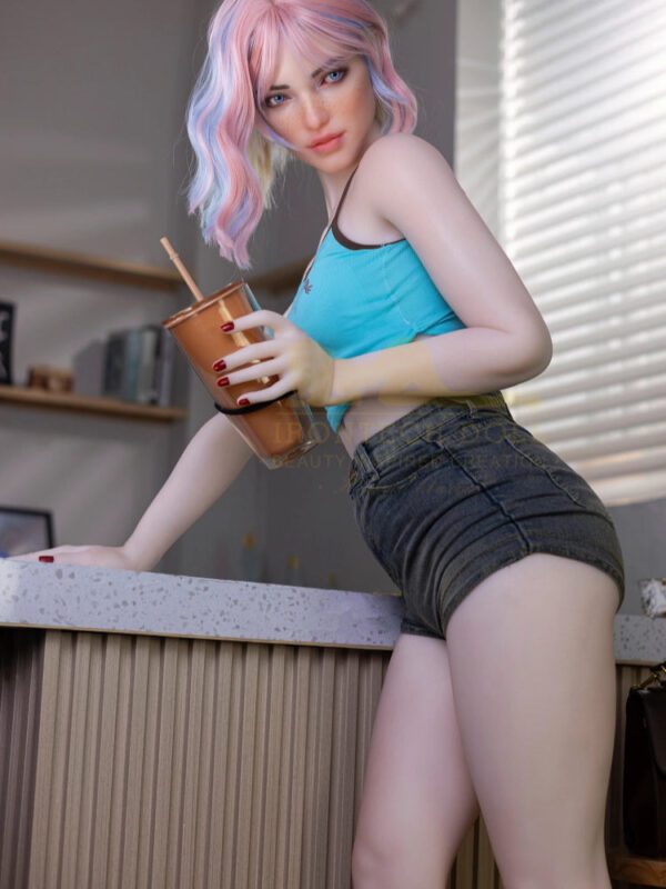 F2353-162cm(5.3ft) A Cup Flat Cheast Silicone Head TPE Sex Doll｜Irontech Doll - Image 8
