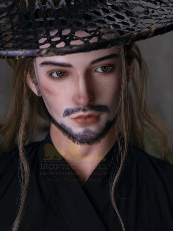 F2377-176cm/5ft9-40kg Femboy toy masturbator Silicone Kung Fu Hero Lifelike Male sex doll -Irontech Doll - Image 6