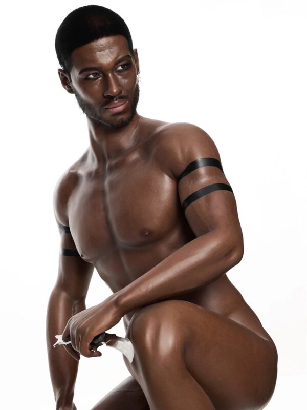 F4554-176cm-40kg Abs Strong Femboy Black Ebony Male Silicone Sex Doll -Irontech Doll - Image 12