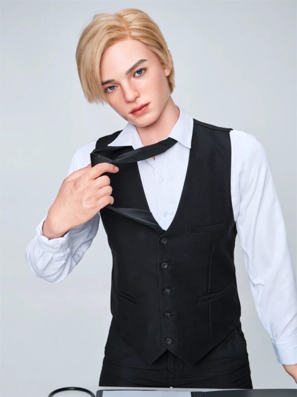 F4557-170cm/5ft7-38kg Silicone Femboy toy masturbator Male Sex Dolls For Men-Irontech Doll - Image 15