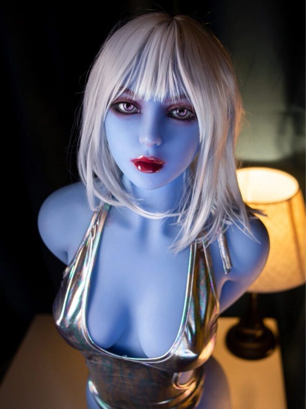 F1420-158cm(5f2)-31.25kg C Cup Small Breast  Alien Blue TPE Alien Sex Dolls |Aibei Doll - Image 3