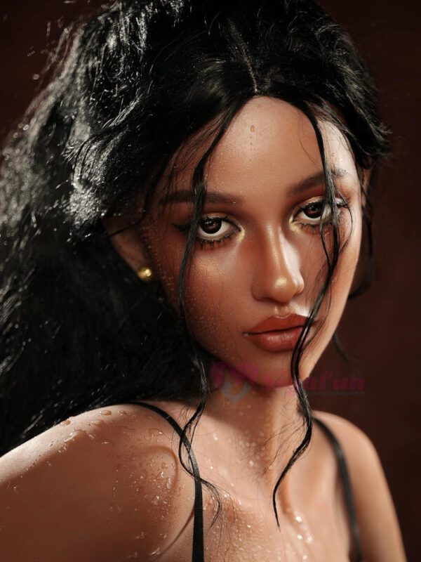 F2433-159cm(5.2ft)-39kg D Cup Life-Size Silicone Head Ebony BBW Sex Doll【IN STOCK US】｜Sigafun Doll - Image 2