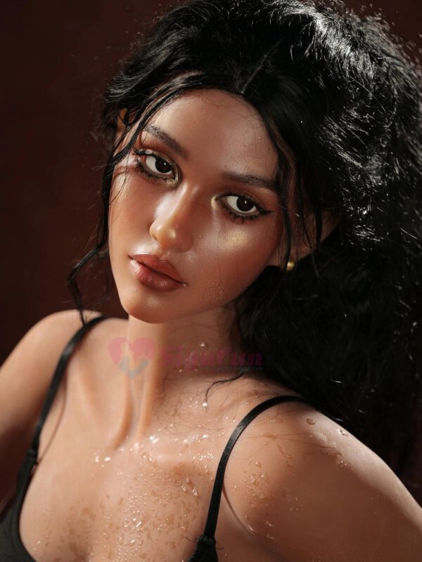 F2433-159cm(5.2ft)-39kg D Cup Life-Size Silicone Head Ebony BBW Sex Doll【IN STOCK US】｜Sigafun Doll - Image 4