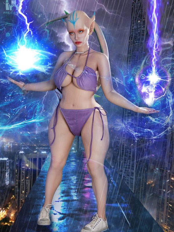 F4023-153cm F Cup Alien ELF Fantasy Full Silicone Big Booty Sexual Small Alien Sex Dolls｜Castle Doll - Image 20