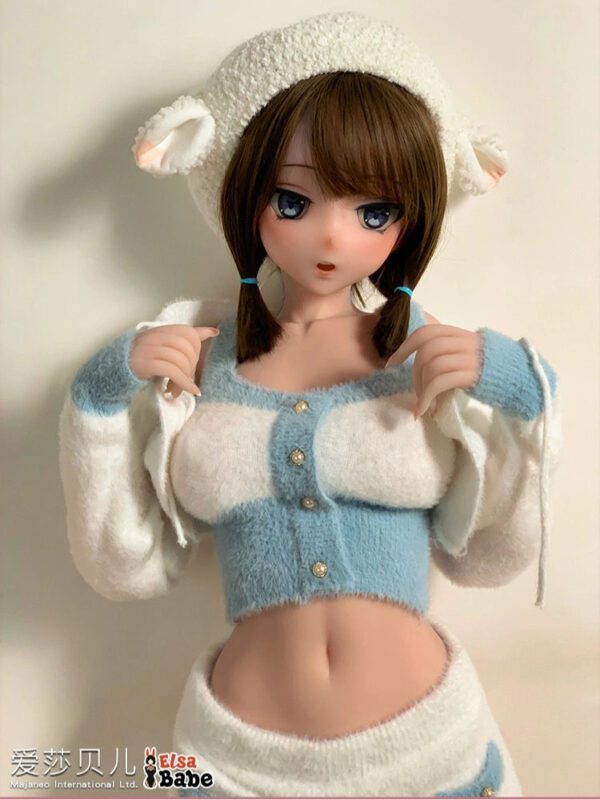 F8018-150cm/5ft-27.5kg Silicone Flat Chest Japanese Sex Doll – Loli Style Asian Doll | Elsa Babe - Image 5
