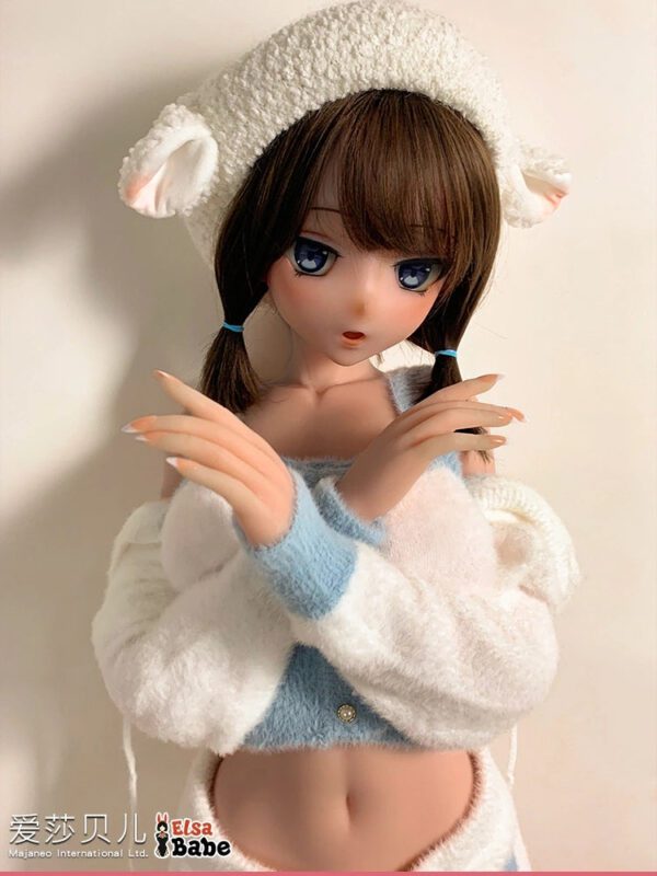 F8018-150cm/5ft-27.5kg Silicone Flat Chest Japanese Sex Doll – Loli Style Asian Doll | Elsa Babe - Image 6
