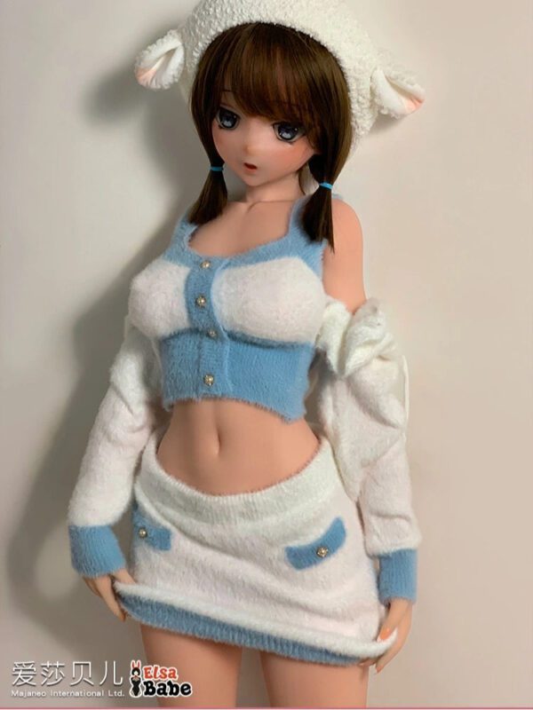 F8018-150cm/5ft-27.5kg Silicone Flat Chest Japanese Sex Doll – Loli Style Asian Doll | Elsa Babe - Image 4