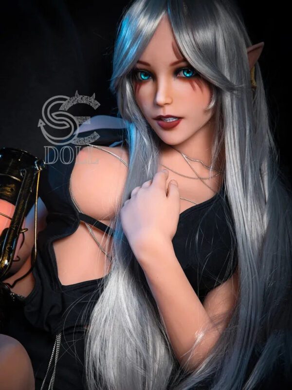F361K-150cm/4ft9-27kg Elsa E Cup Fansty Dark TPE Elf Anime Alien Adult Sex Doll【IN Stock】| SE Doll - Image 6