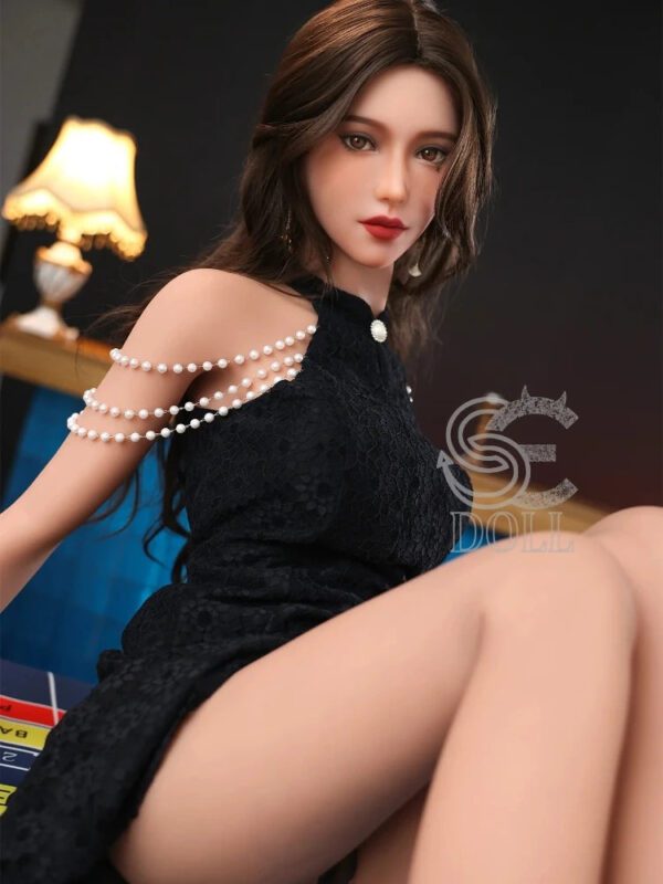 F2219-166cm(5ft5)-34.5kg Queena.B C Cup TPE Cheongsam small breast Chinese Robot Sex Dolls | SE Doll - Image 13