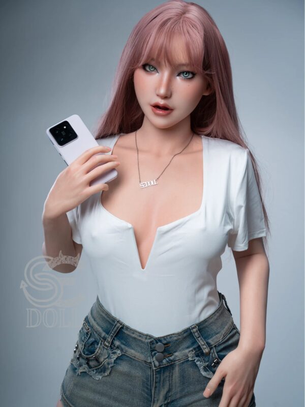 F4831-T160cm(5ft2)-27kg Bridget.D B Cup Small Tits Anime Silicone Asian Sex doll | SE Doll