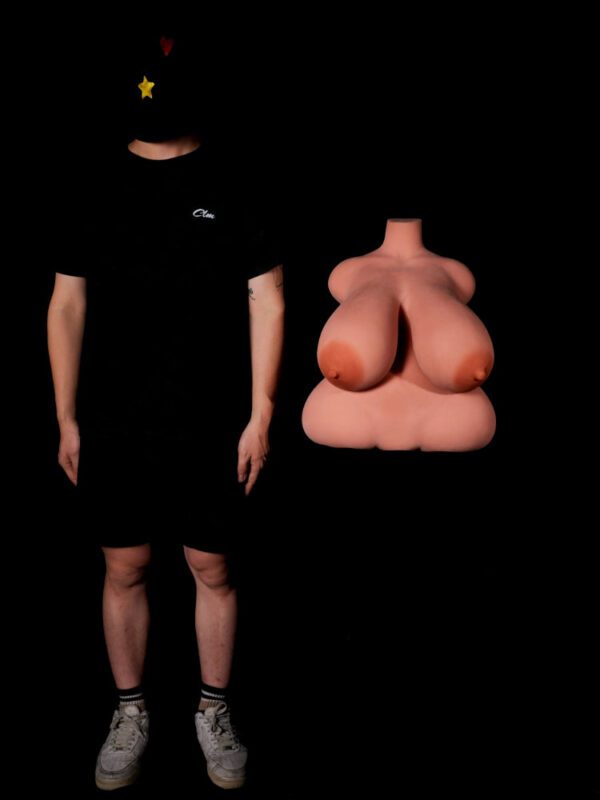 T345(57.3lbs)58# Black-STPE BBW Torso Sex Doll【IN Stock USA】｜Climax Doll Classic - Image 18