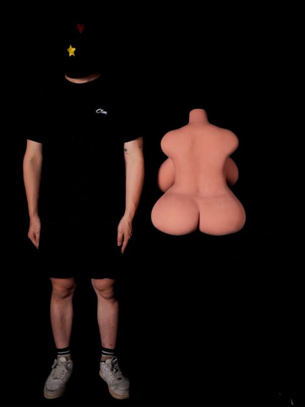 T345(57.3lbs)58# Black-STPE BBW Torso Sex Doll【IN Stock USA】｜Climax Doll Classic - Image 20
