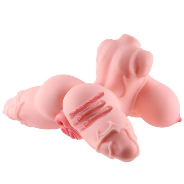 P82-9.92lb 30cm Denvir Anime Three Breasts Lewd Tattoo Girl Double Vagina Hentai Sex Doll | MRL - Image 7