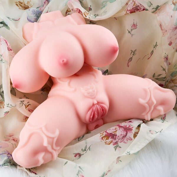 P82-9.92lb 30cm Denvir Anime Three Breasts Lewd Tattoo Girl Double Vagina Hentai Sex Doll | MRL - Image 3