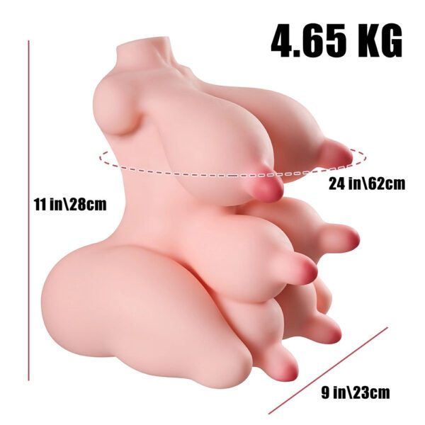P93-10.8LB Paula Cow Girl Six Boobs Anime Sexdolls Hentai Sex Dolls Torso | MRL - Image 2