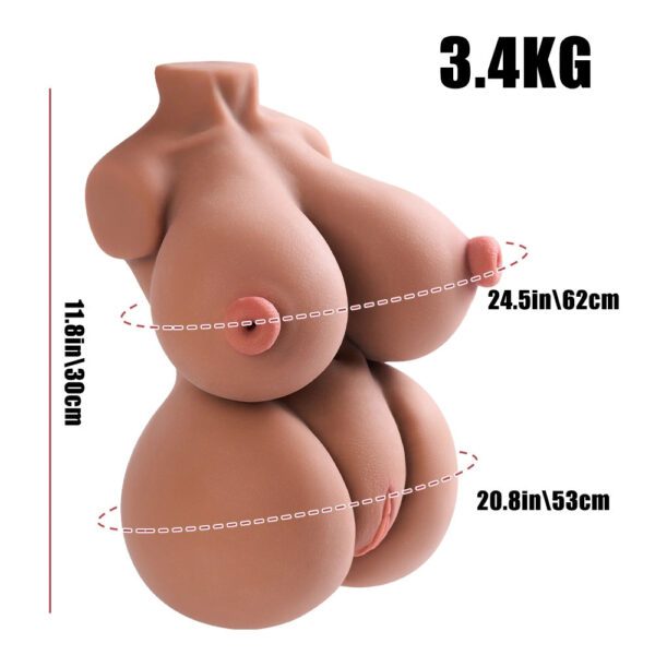 P85-7.5LB Lucy Tan Fuckable Tits Breasts Mini Cheap BBW Sex Dolls Torso | MRL - Image 2